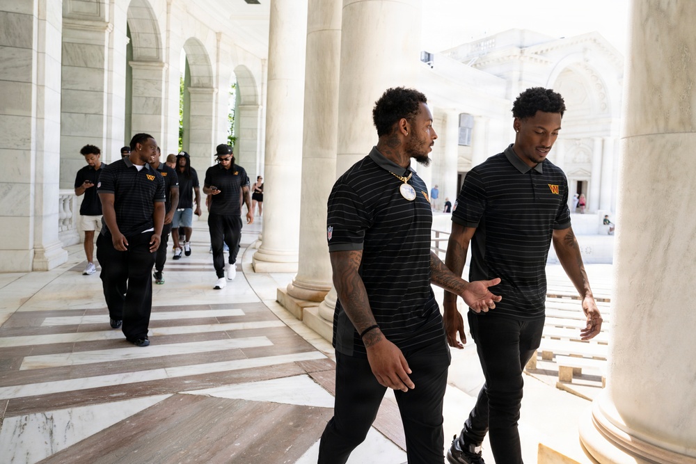 The Washington Commanders' Rookie Class Visits ANC
