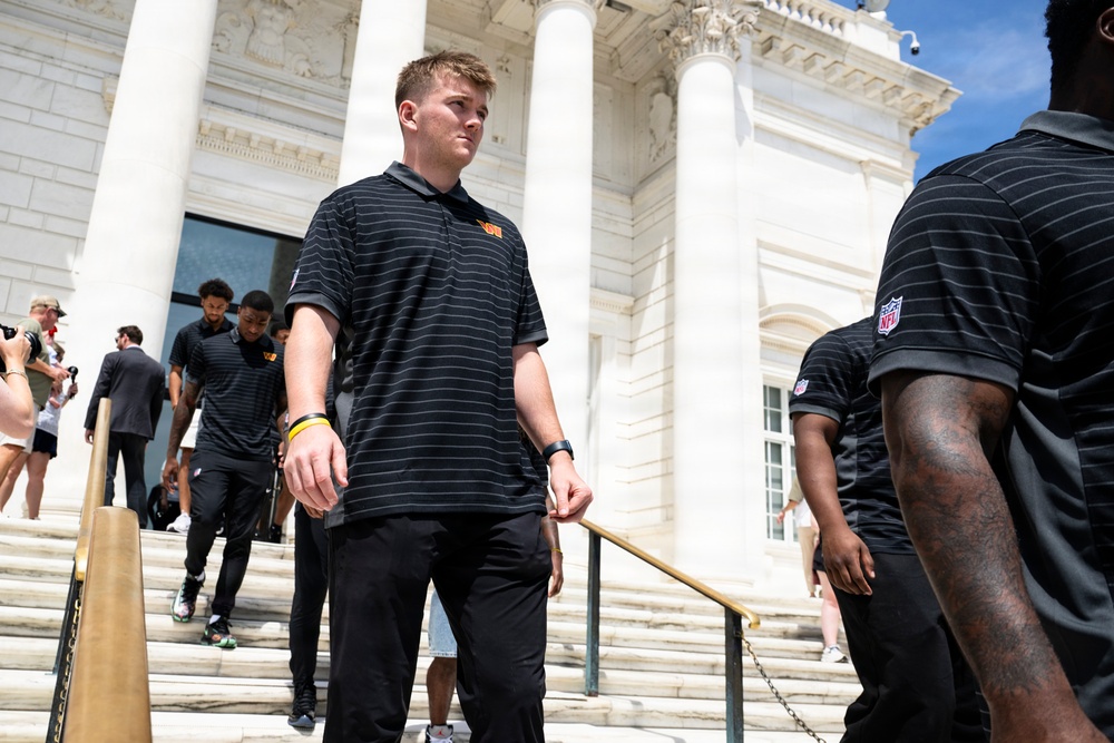 The Washington Commanders' Rookie Class Visits ANC