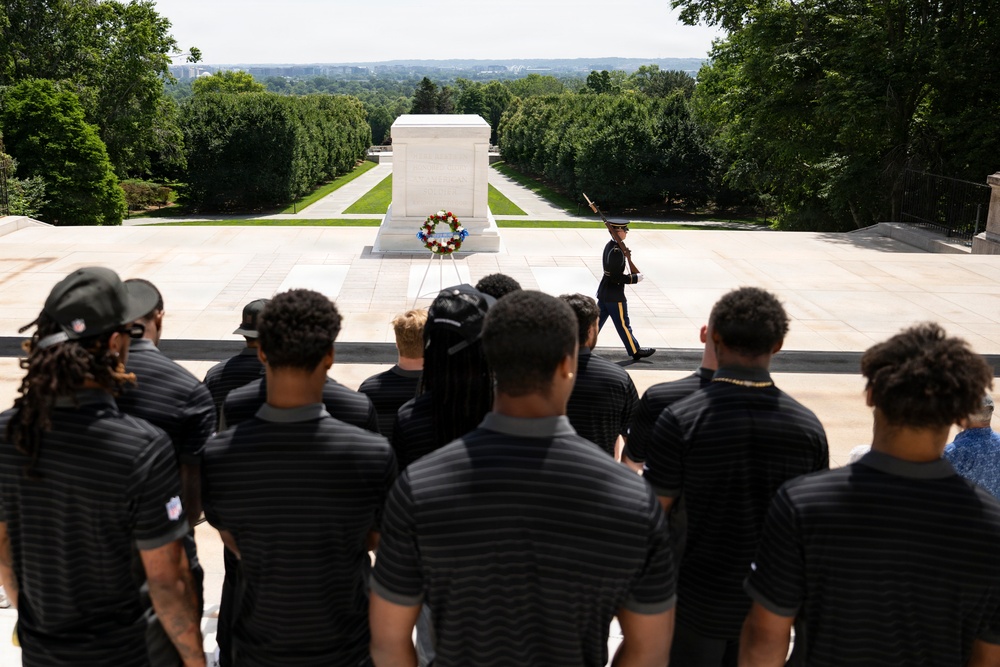 The Washington Commanders' Rookie Class Visits ANC