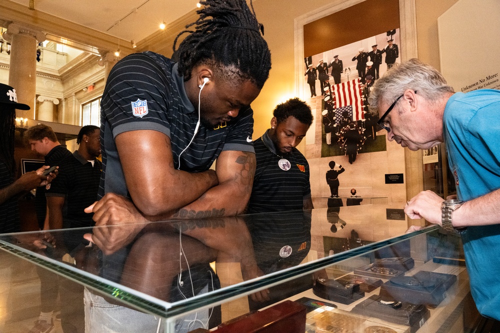 The Washington Commanders' Rookie Class Visits ANC