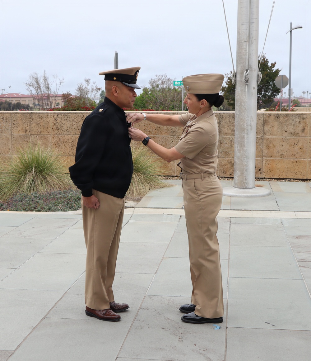 NMRTC Camp Pendleton conducts morning colors and farewells Command Master Chief