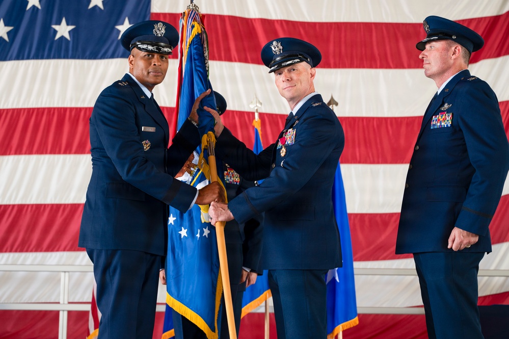 49th Wing welcomes new commander and reassigns to Air Combat Command