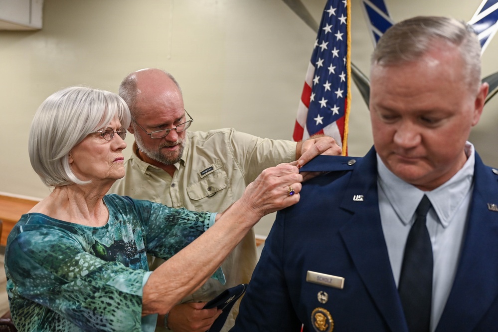 Col. Kevin Scholz Promotion Ceremony at LRAFB