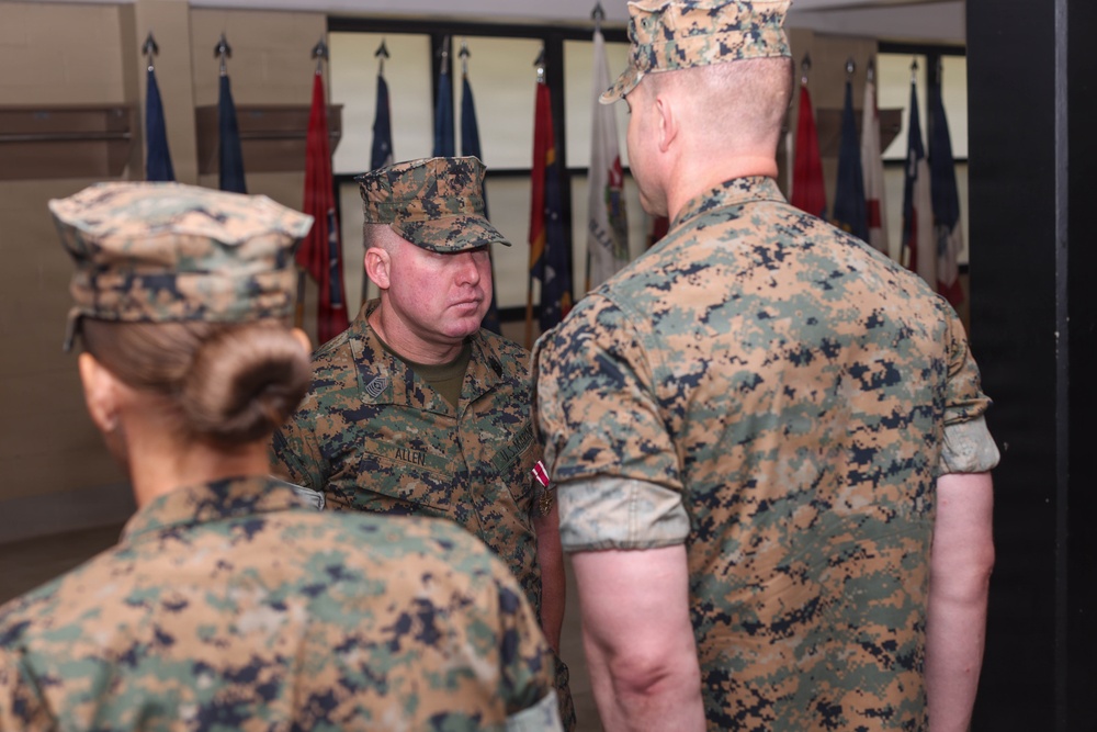 Sgt. Maj. Allen's Retirement Ceremony
