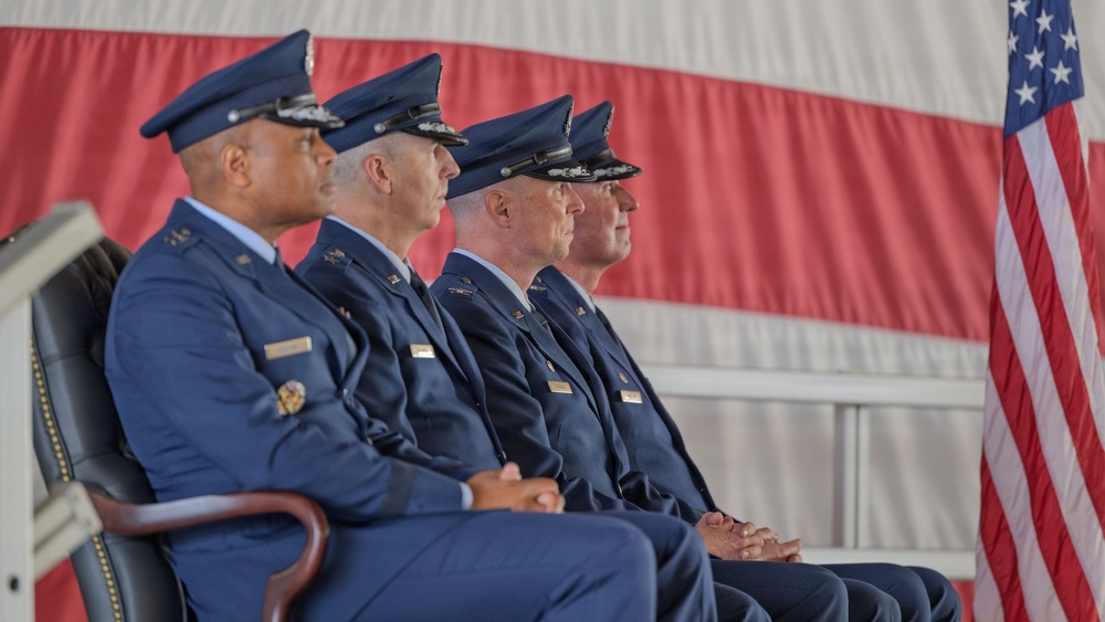 49th Wing welcomes new commander and reassigns to Air Combat Command