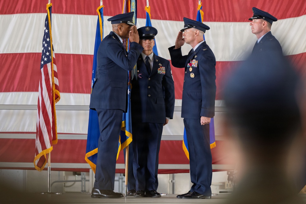 49th Wing welcomes new commander and reassigns to Air Combat Command