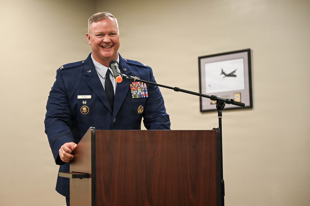 Col. Kevin Scholz Promotion Ceremony at LRAFB