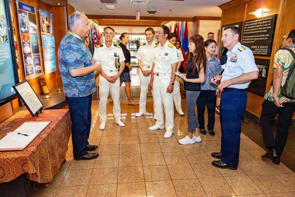 Superintendent of the Japan Coast Guard Academy and Superintendent of the U.S. Coast Guard Academy visit DKI APCSS