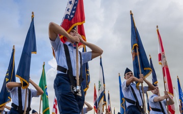 Assistant Secretary of the Air Force Michael Borders Reviews BMT Graduation Parade at JBSA-Lackland