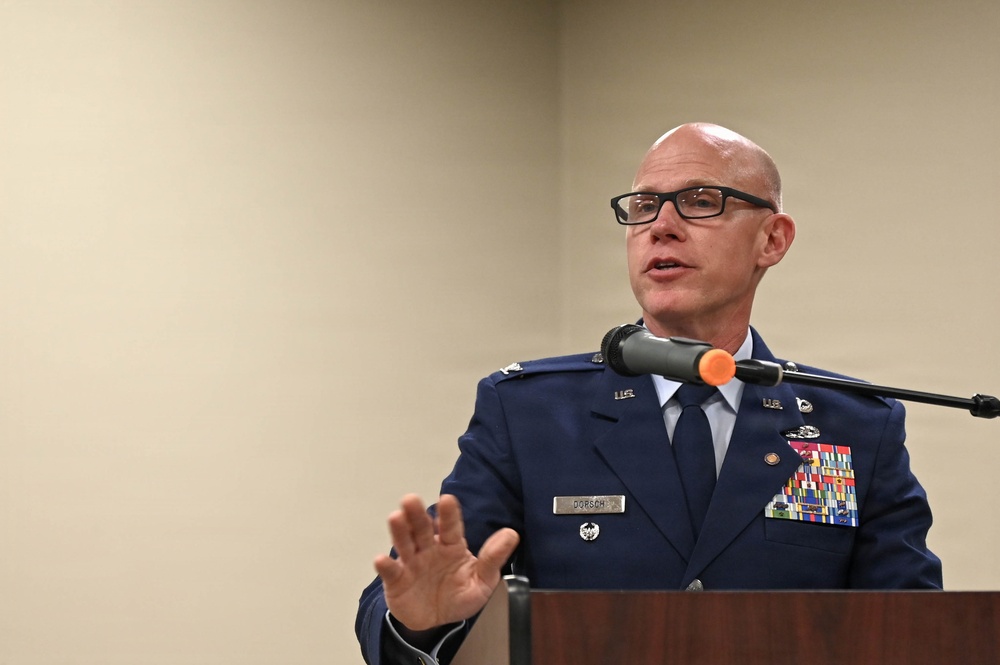 Col. Kevin Scholz Promotion Ceremony at LRAFB