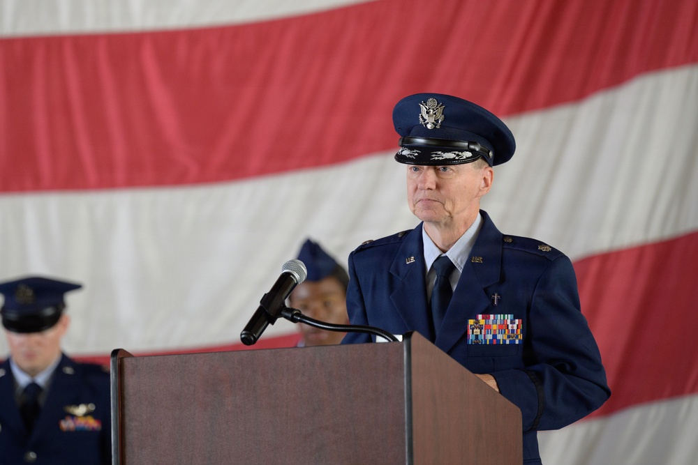 49th Wing welcomes new commander and reassigns to Air Combat Command