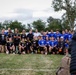 Paratroopers play in Remembrance Bowl, Normandy 82
