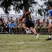 Paratroopers play in Remembrance Bowl, Normandy 82