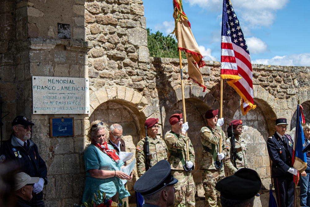 US, Allied paratroopers commemorate Battle of Graignes at D-Day 82 ceremony