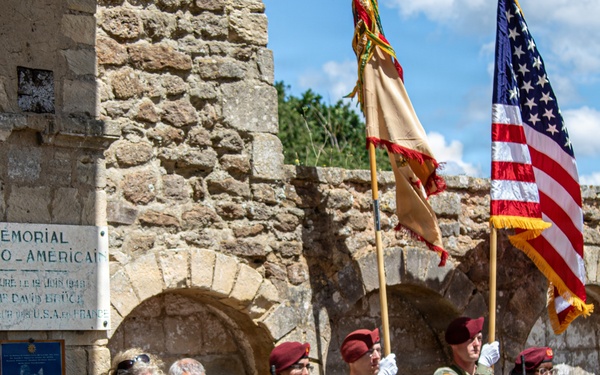 US, Allied and Axis forces, reenactors and civilians commemorate Battle of Graignes at D-Day 82 ceremony