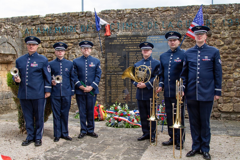 US, Allied paratroopers commemorate Battle of Graignes at D-Day 82 ceremony
