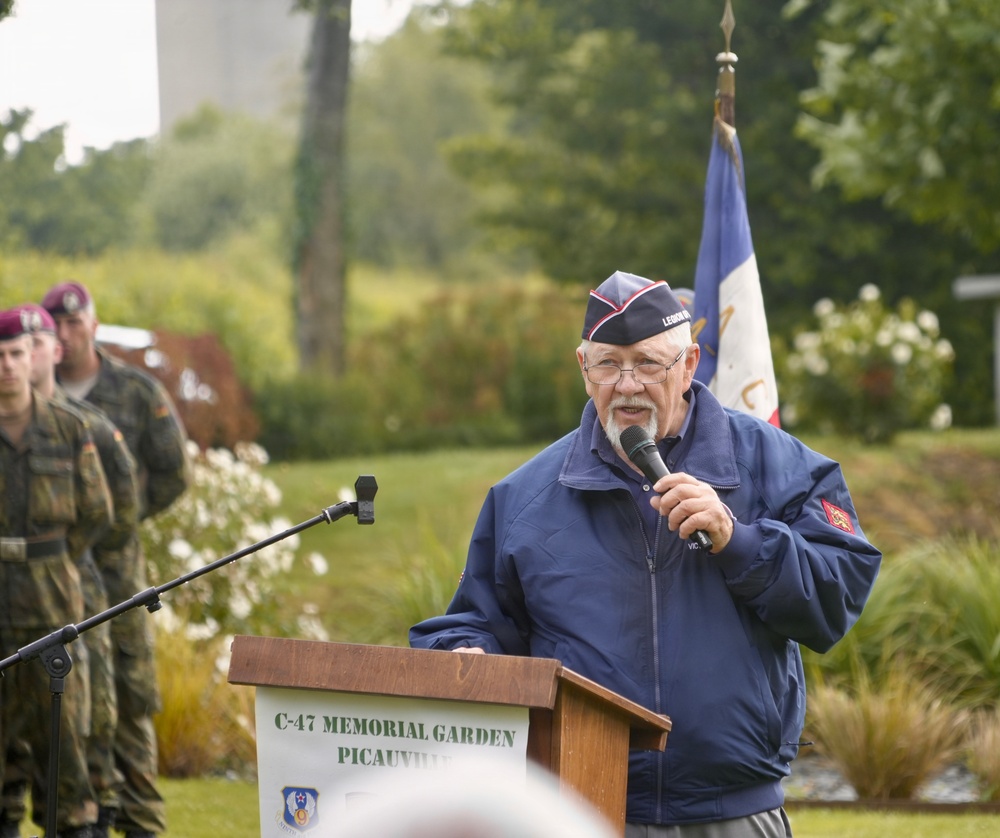 101st Airborne Division Honors Fallen Paratroopers at C-47 Memorial Garden in Picauville