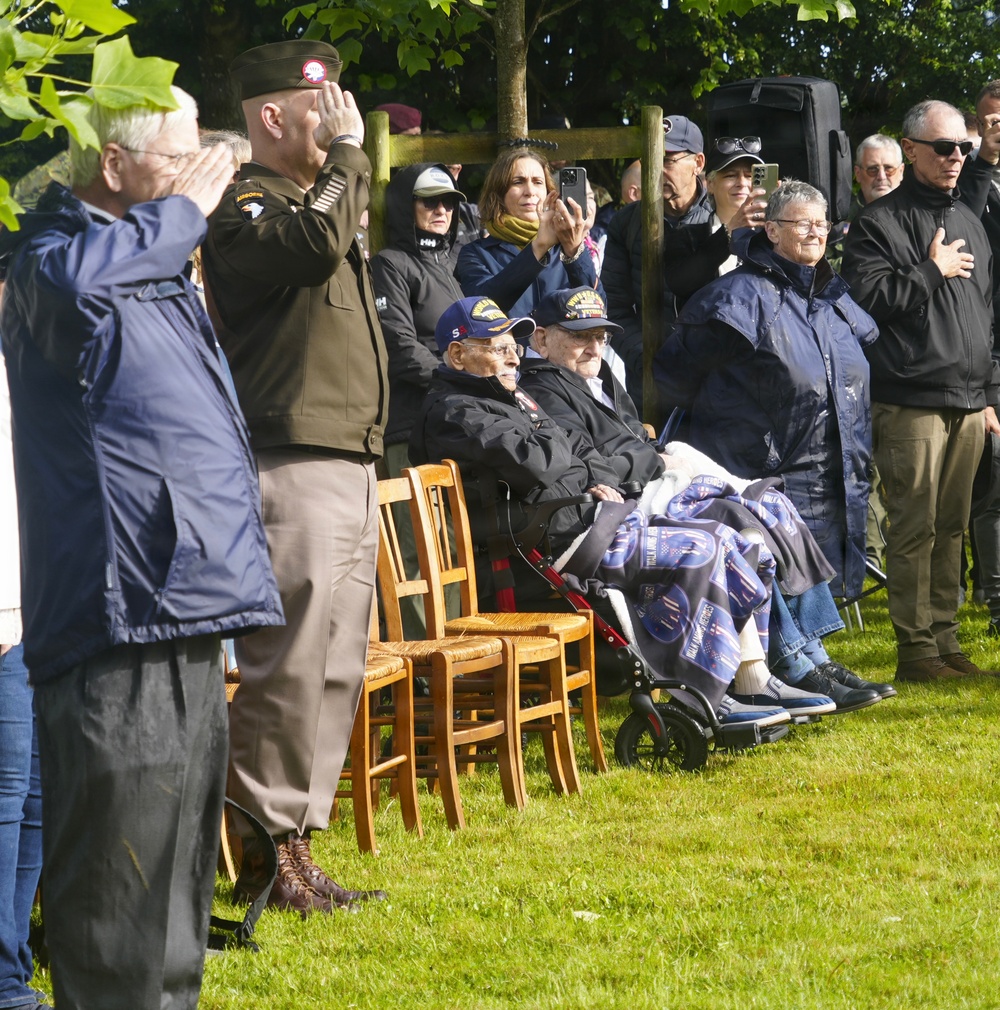 101st Airborne Division Honors Fallen Paratroopers at C-47 Memorial Garden in Picauville