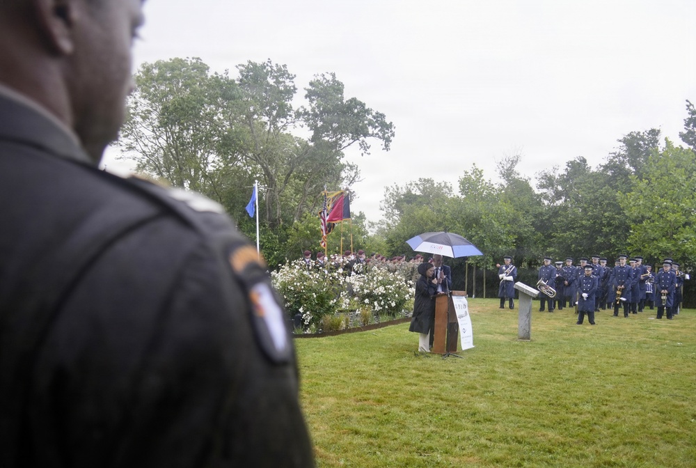 101st Airborne Division Honors Fallen Paratroopers at C-47 Memorial Garden in Picauville