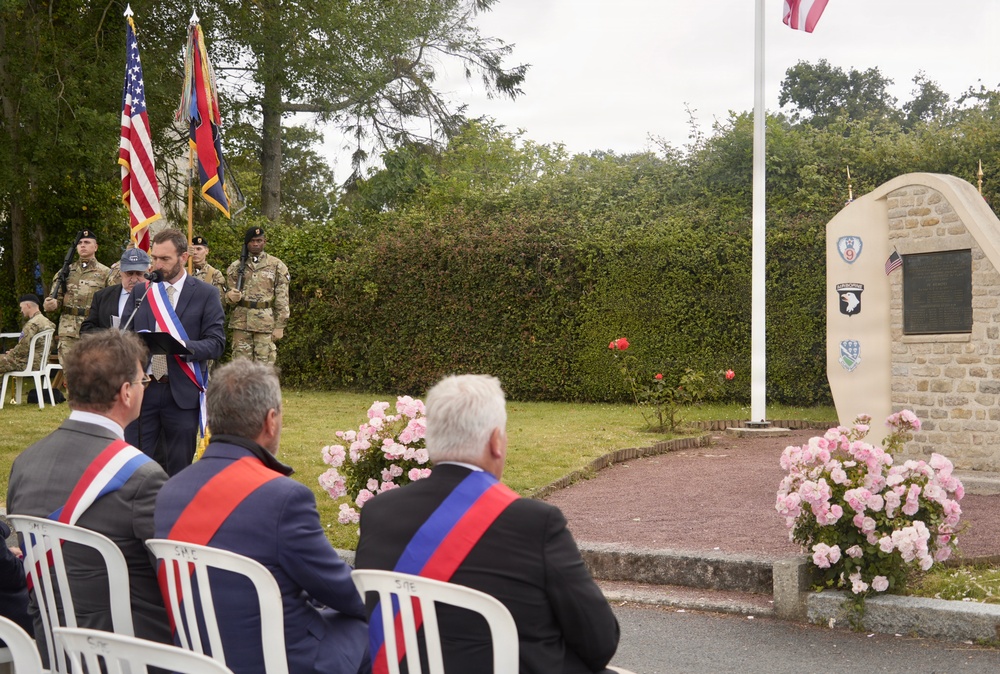 Currahee Legacy Honored at 101st Airborne Division Memorial Ceremony in Sainte-Mère-Église