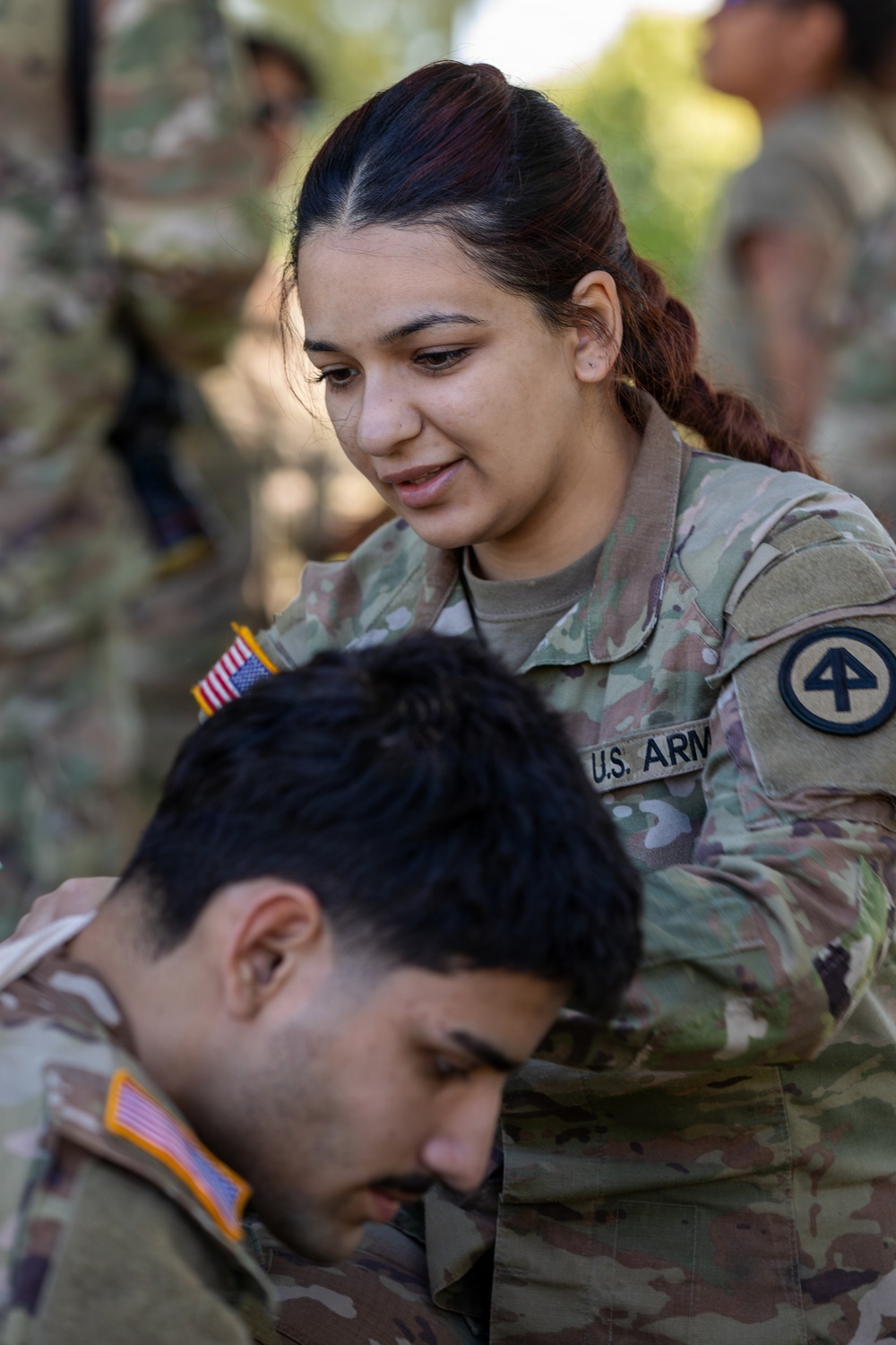 U.S. Army Soldiers Conduct Combat Life Saver Training