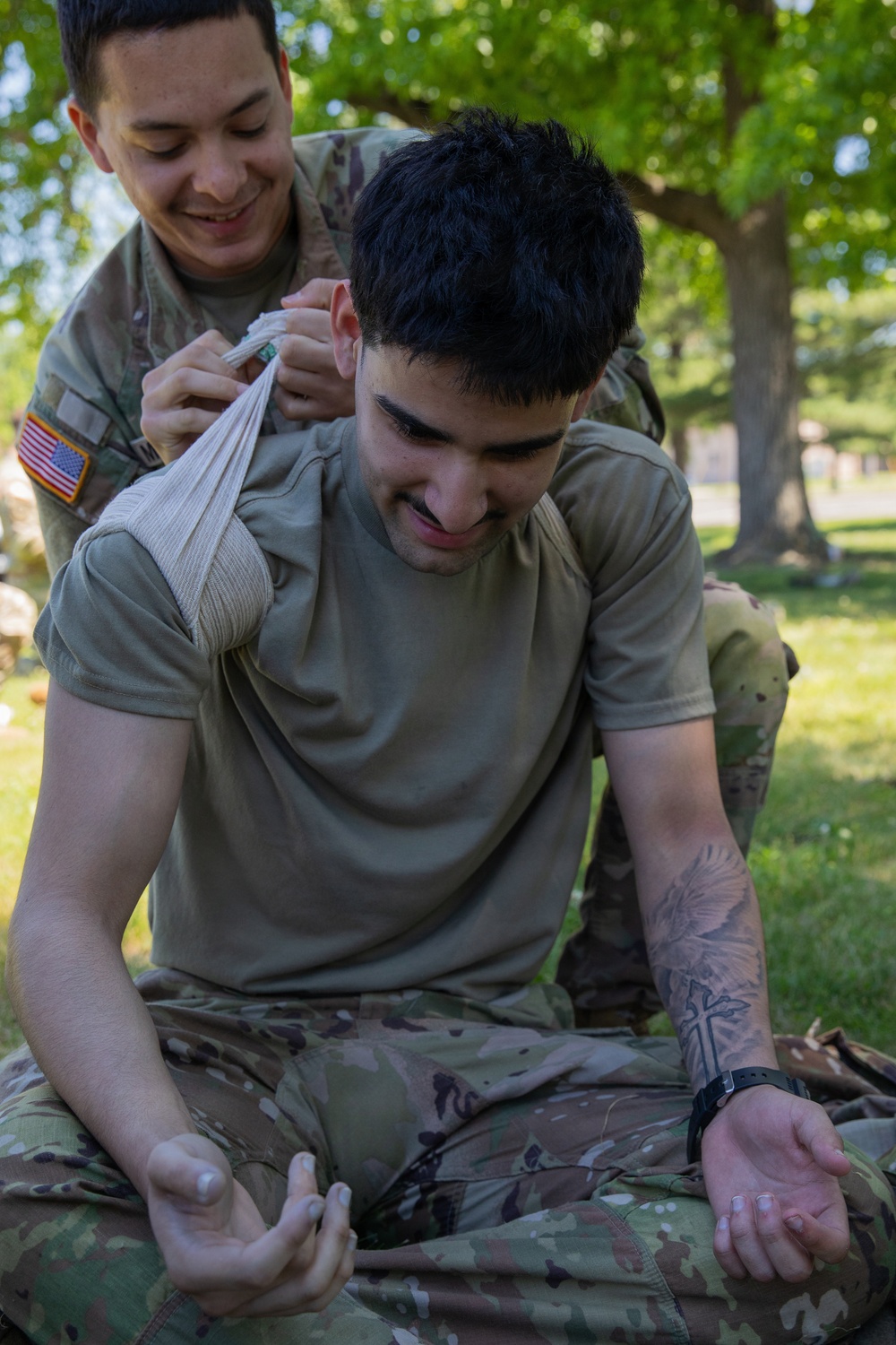 U.S. Army Soldiers Conduct Combat Life Saver Training