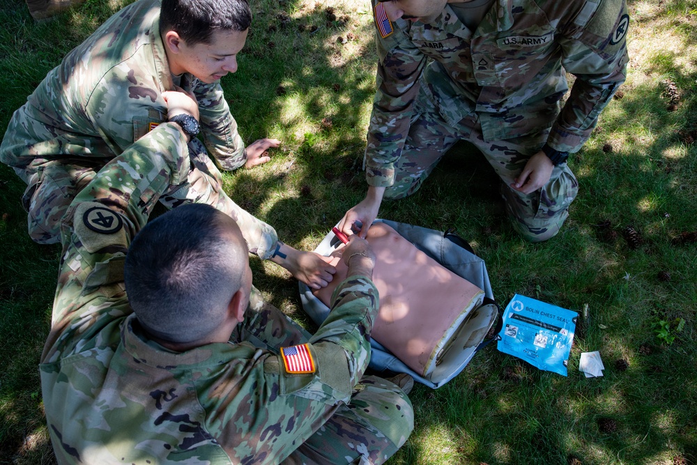 U.S. Army Soldiers Conduct Combat Life Saver Training