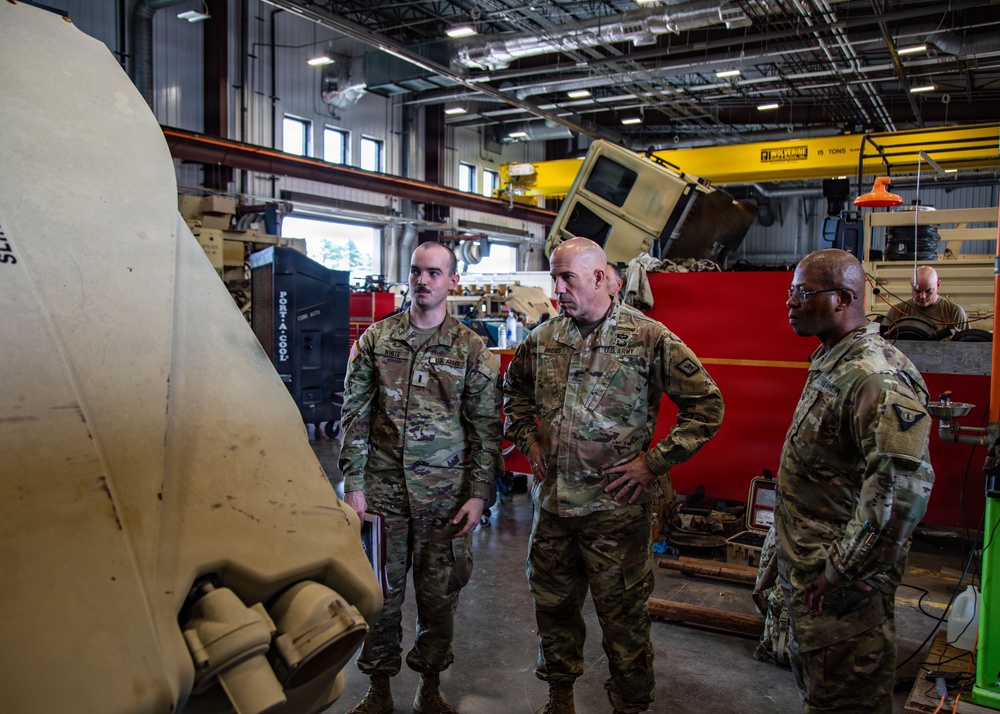 Combined Support Maintenance Shop TAG Visit Brig. Gen Chad Bridges