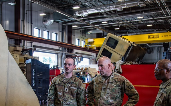 Combined Support Maintenance Shop TAG Visit Brig. Gen Chad Bridges
