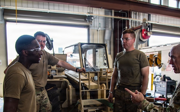 Combined Support Maintenance Shop TAG Visit Brig. Gen Chad Bridges