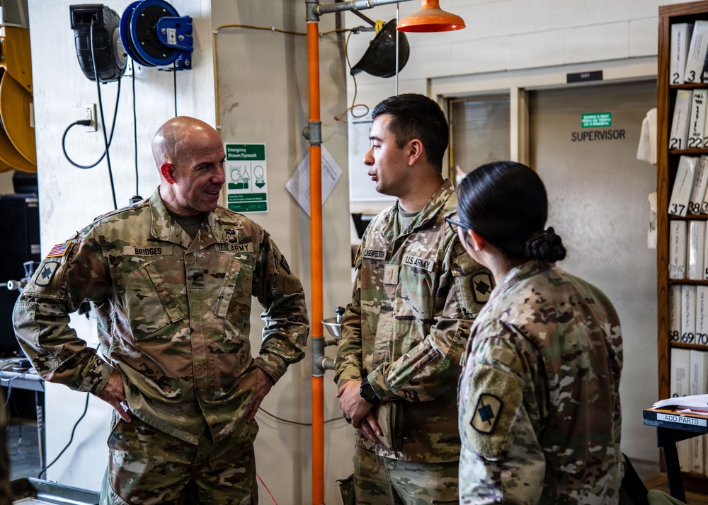 Combined Support Maintenance Shop TAG Visit Brig. Gen Chad Bridges