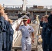 Vice Adm. Doug Perry participates in Wavy10 interview aboard DDG 128