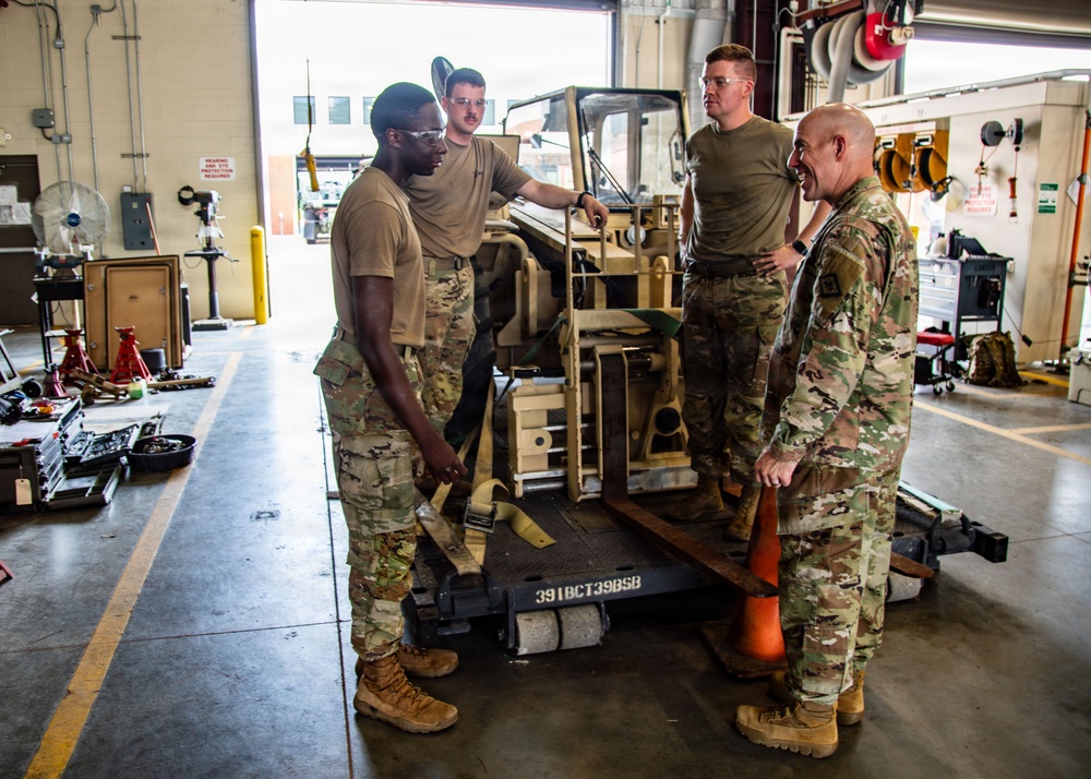 Combined Support Maintenance Shop TAG Visit Brig. Gen Chad Bridges