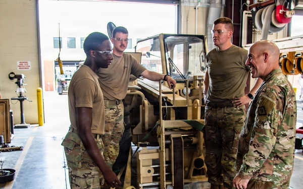 Combined Support Maintenance Shop TAG Visit Brig. Gen Chad Bridges
