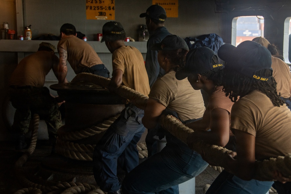 Nimitz Prepares to Depart Jamaica
