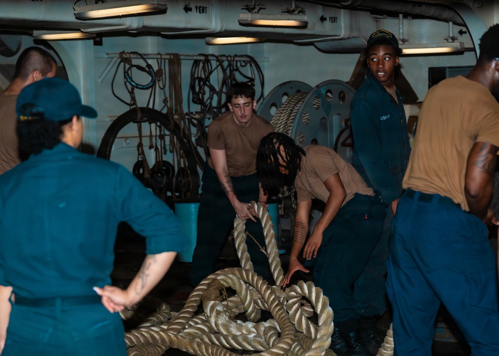 Nimitz Prepares to Depart Jamaica