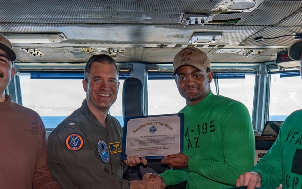 George Washington Recognizes Warfighter of the Week