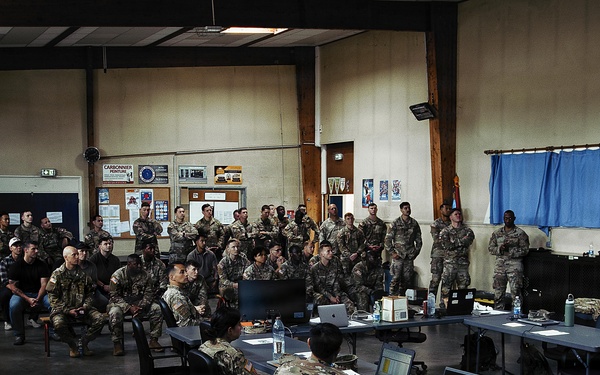 Paratroopers and Rangers commemorate Signal Monument in Sainte-Mère-Église for D-Day 82