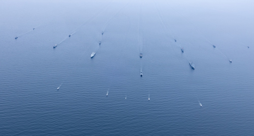 BALTOPS 26 Ships Sail in Formation