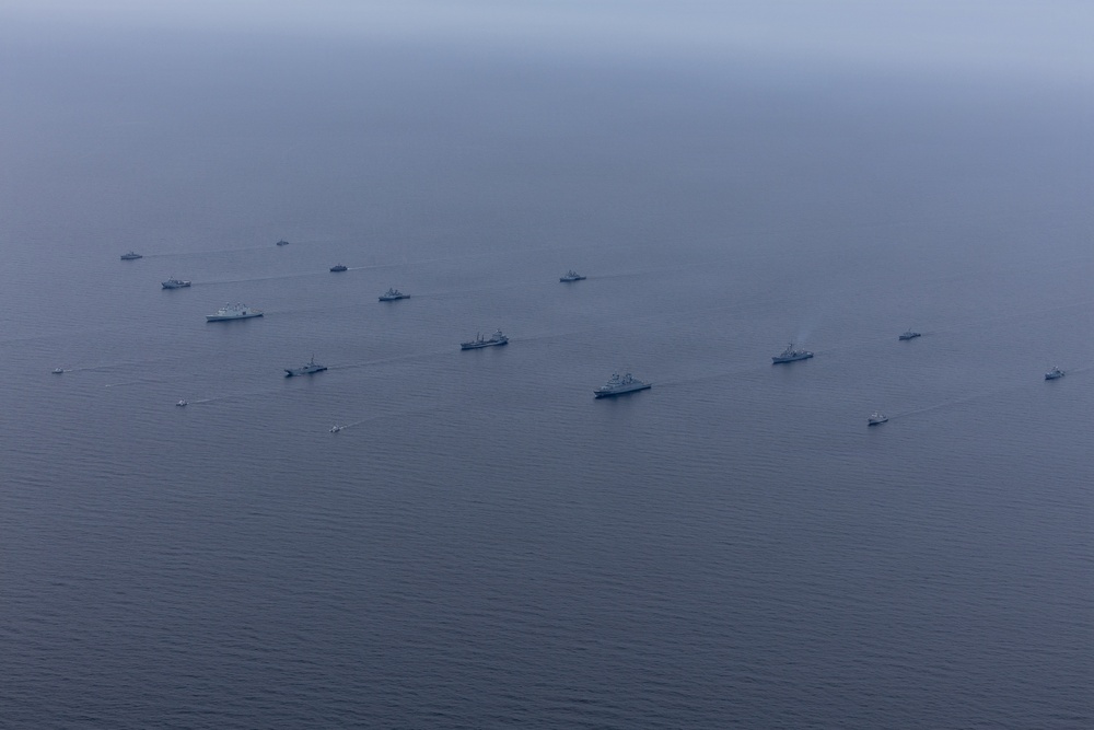 BALTOPS 26 Ships Sail in Formation