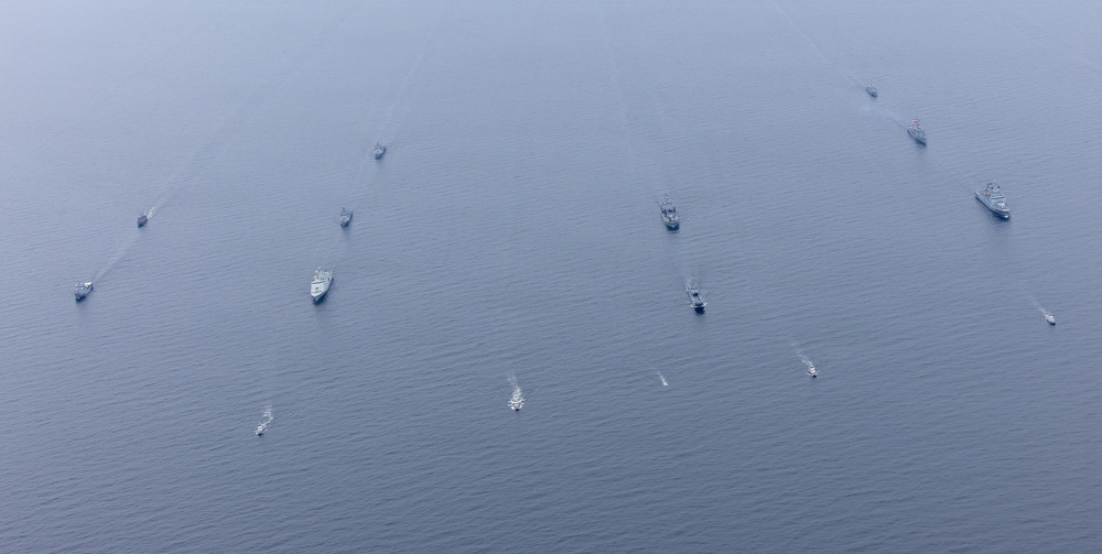 BALTOPS 26 Ships Sail in Formation