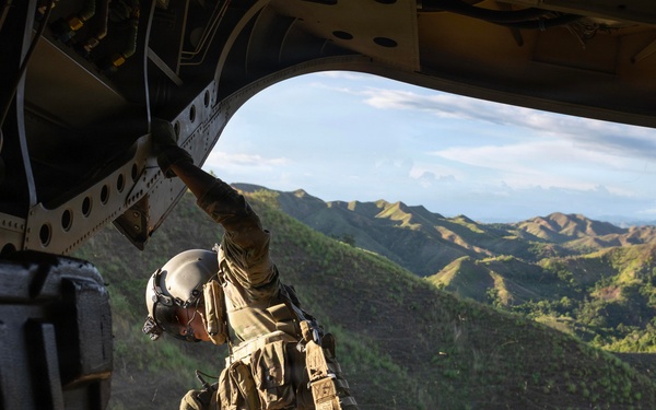Salaknib 2026: Task Force Saber conducts CH-47 Chinook morale flight