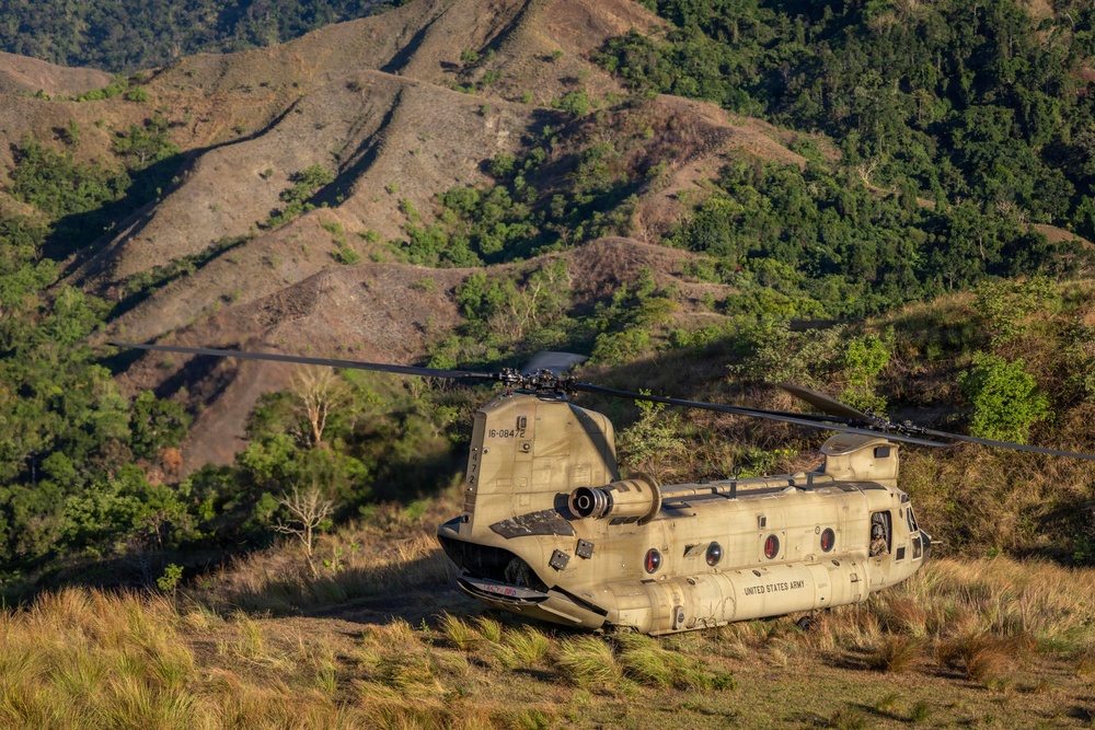 Salaknib 2026: Task Force Saber conducts CH-47 Chinook morale flight