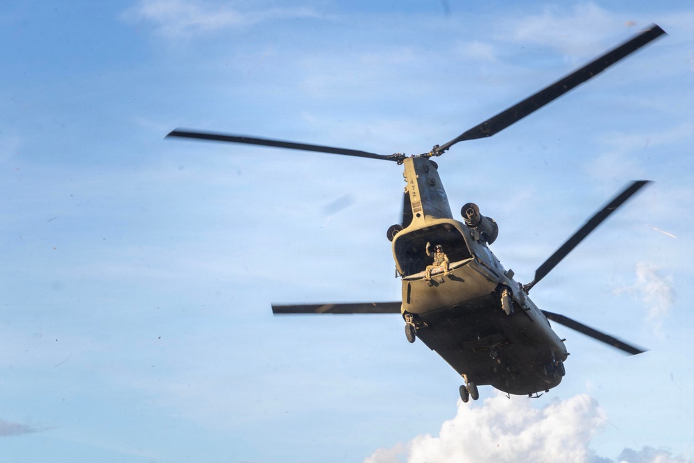 Salaknib 2026: Task Force Saber conducts CH-47 Chinook morale flight