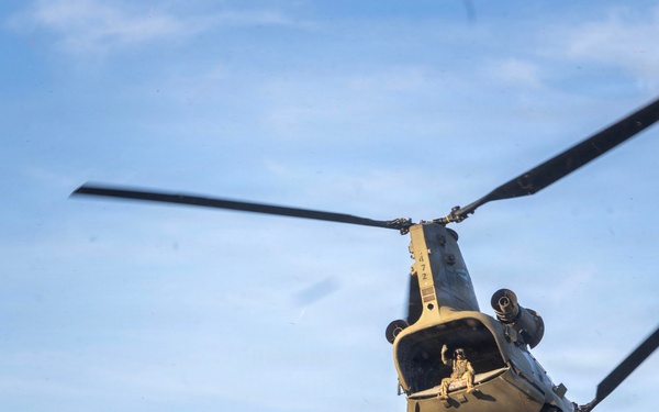 Salaknib 2026: Task Force Saber conducts CH-47 Chinook morale flight