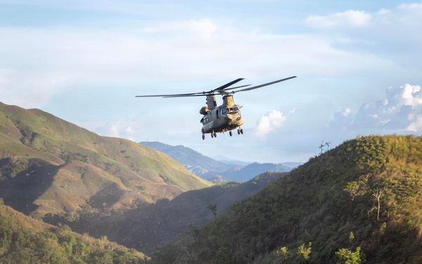 Salaknib 2026: Task Force Saber conducts CH-47 Chinook morale flight