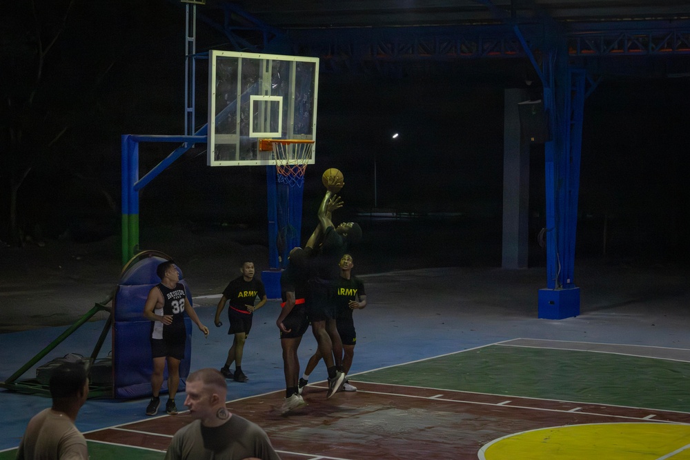 Salaknib 2026: Task Force Saber and Philippine Army play in basketball tournament
