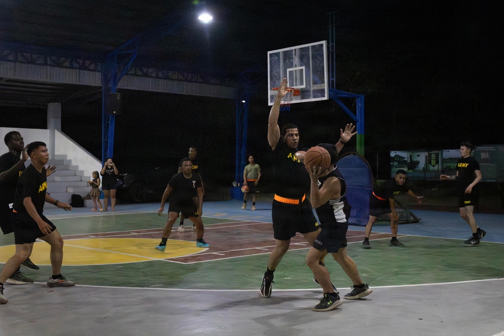 Salaknib 2026: Task Force Saber and Philippine Army play in basketball tournament