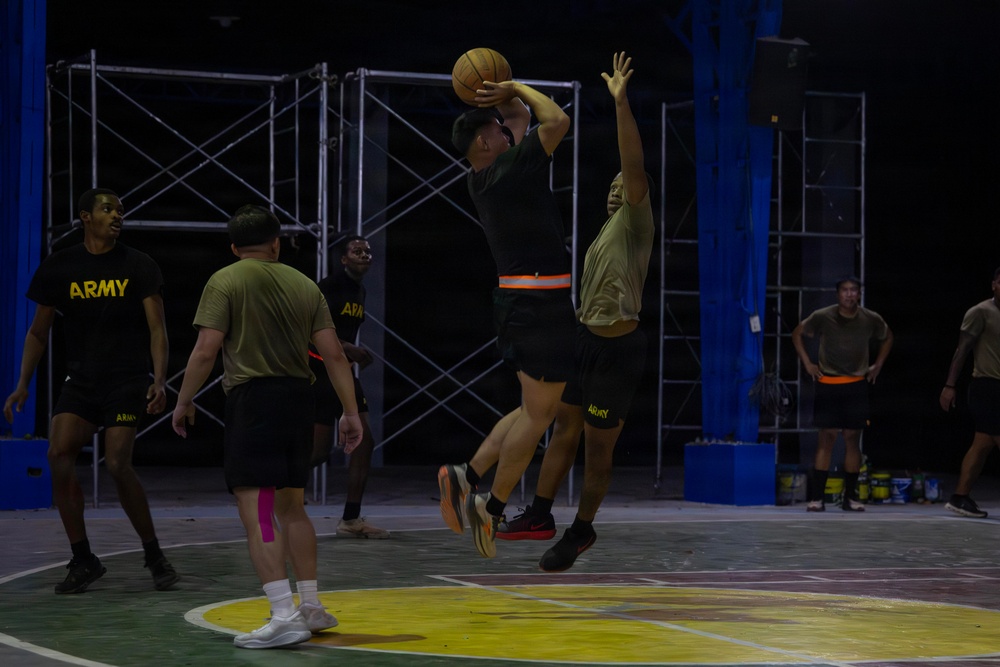 Salaknib 2026: Task Force Saber and Philippine Army play in basketball tournament