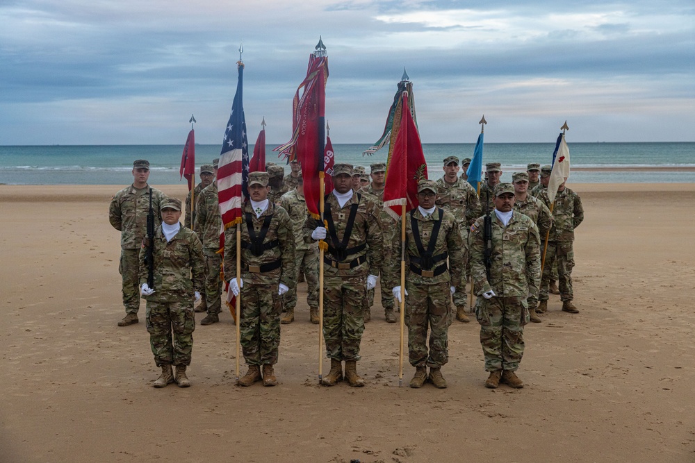 299 BEB Omaha Beach Casing Ceremony